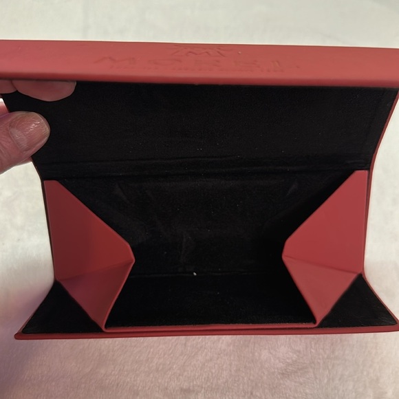 Morel Rusty Red Semi Hard Eyeglass Case TRI-Fold EUC - Picture 3 of 6